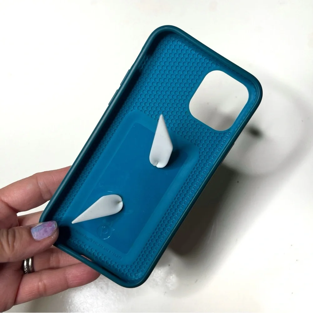 Loopy Case iPhone 11 Pro Turquoise Marble Gold Loop Right Hand Grip Case